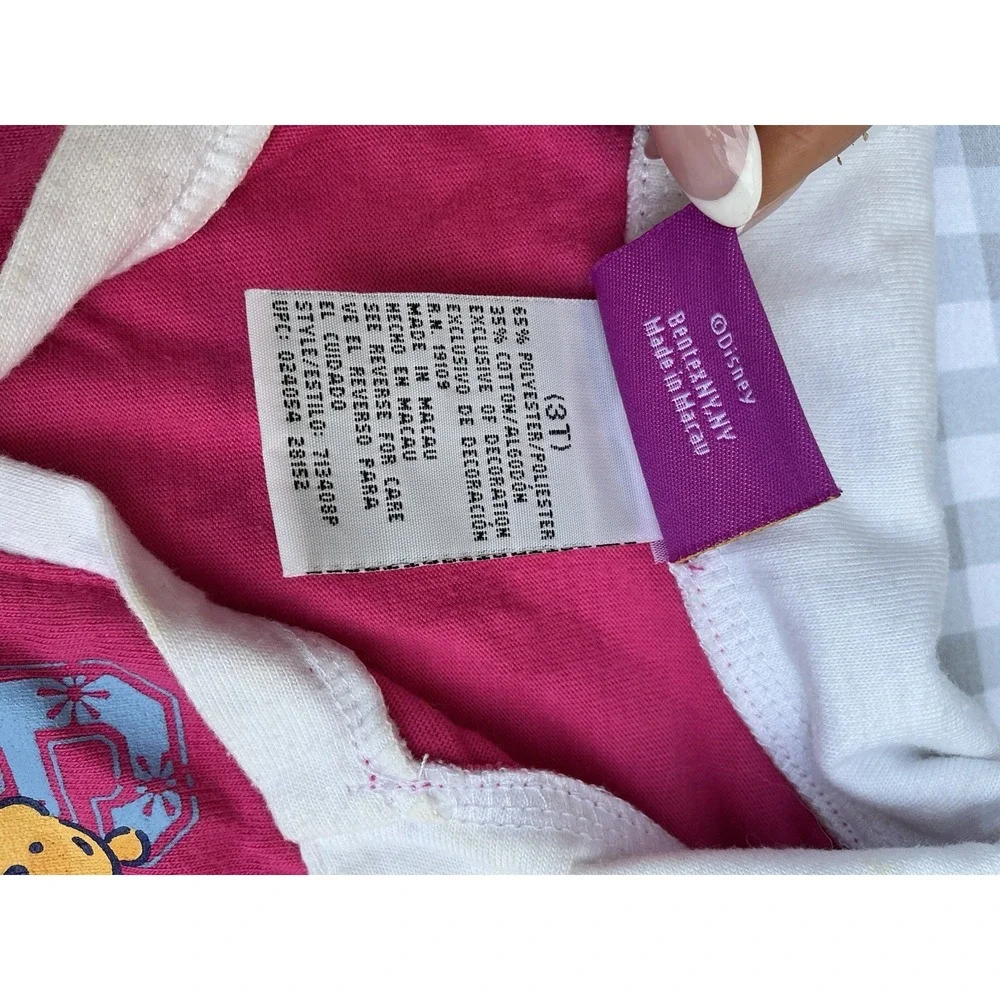 Vintage Disney‎ Pooh Pink Dress Collared 3T Rare Winnie The Pooh 90's